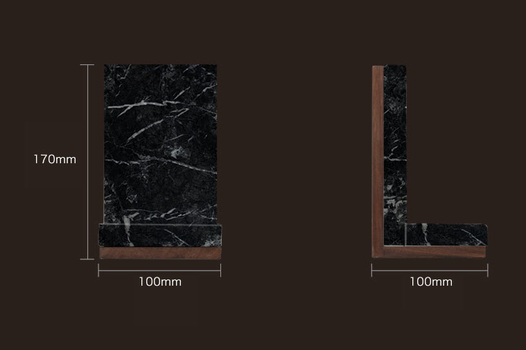 サイズ：幅100mm×奥行き100mm×高さ170mm