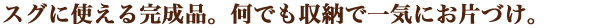 �X�O�Ɏg���銮���i�B���ł����[�ň�C�ɂ��ЂÂ��B